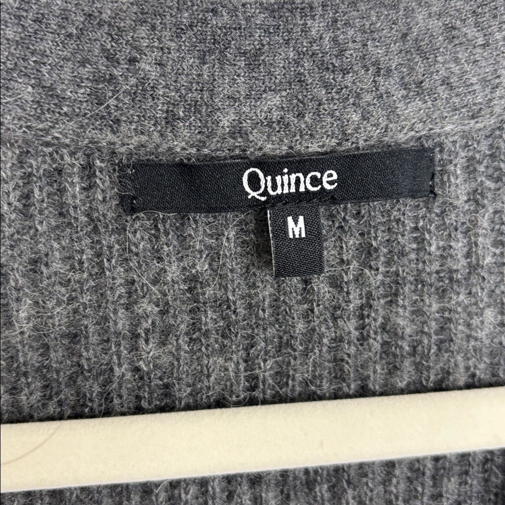 Quince Dark Gray Wool/Alpaca Blend Cardigan - Size M - Picture 4 of 8